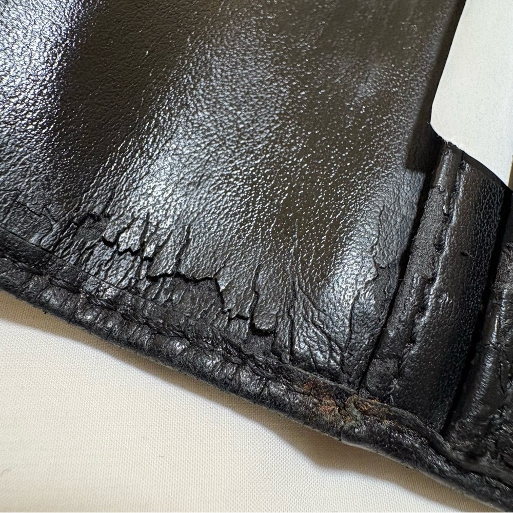 COACH - Ashley Black & Python Embossed Wallet / Checkbook Set - Picture 5 of 5